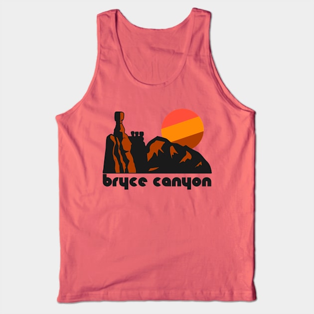 Retro Bryce Canyon ))(( Tourist Souvenir National Park Design Tank Top by darklordpug